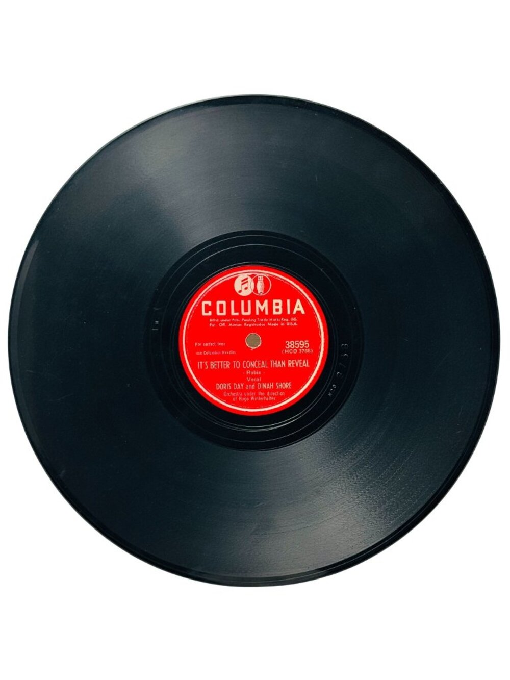 Doris Day & Dinah Shore Its Better To Conceal Than Reveal 10in 78 Columbia 38595